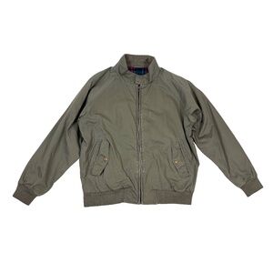 Vintage Gant Harrington Jacket Olive 80's Plaid Lined Bomber